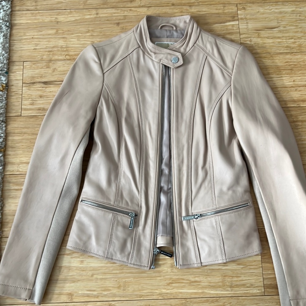 Michael Kors leather jacket xs
